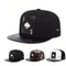 PU Leather Playing Card Peach Heart K Embroidery Hip Hop Cap, Outdoor Adjustable Casual Baseball Hat, Sun Protection