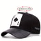 PU Leather Playing Card Peach Heart K Embroidery Hip Hop Cap, Outdoor Adjustable Casual Baseball Hat, Sun Protection