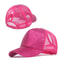 Sequins Ponytail Baseball Cap For Women Girls Fashion Messy Bun Snapback Hat Casual Sun Caps Gorra
