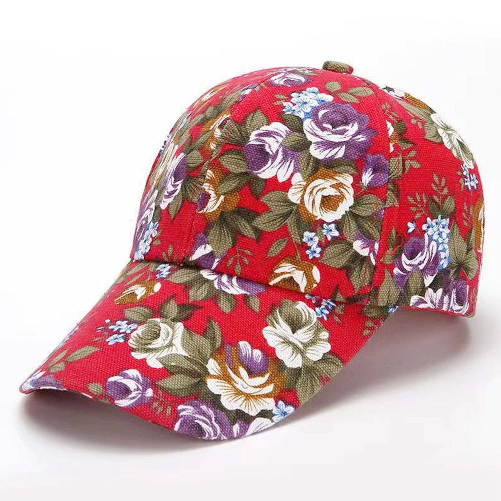 Womens Fashion Summer Cap, Floral Print Trucker Hat Outdoor Streetwear Cap, Female Baseball Cap for Travel