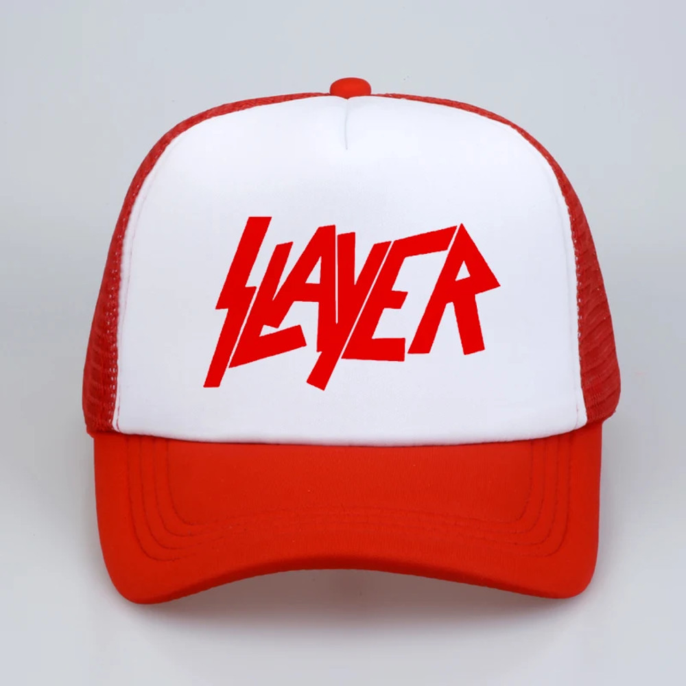 The Band Men Baseball Caps, Slayer Speed Metal Cap Men Punk, Summer High Quality Mesh Net Trucker Baseball Hat