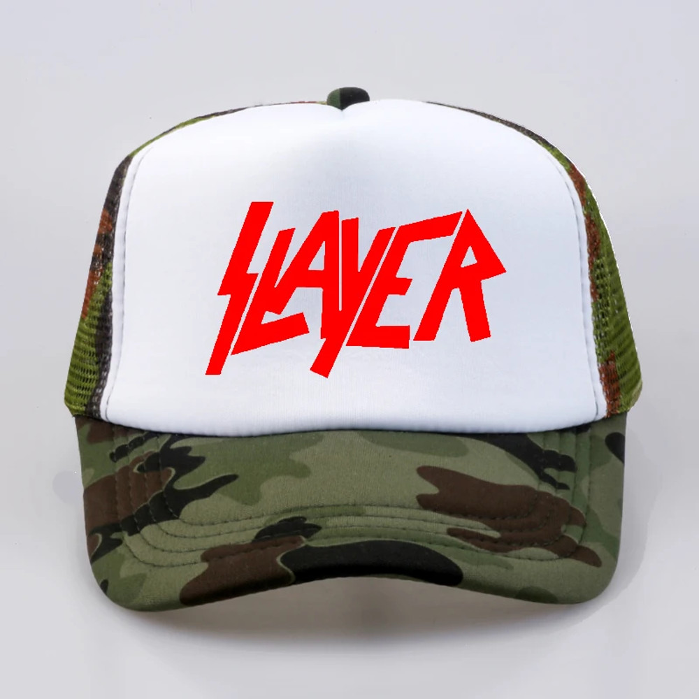 The Band Men Baseball Caps, Slayer Speed Metal Cap Men Punk, Summer High Quality Mesh Net Trucker Baseball Hat