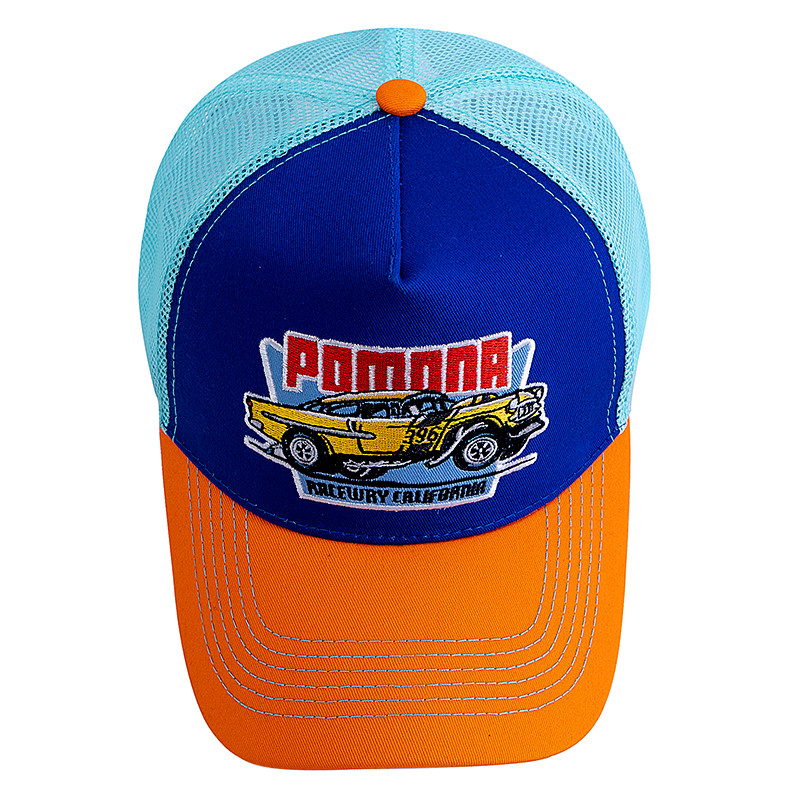 Breathable Mesh Trucker Hat for Men Women, Hot Sale Unisex Summer Cap, Big Truck Embroidered Snapback Outdoor Hat