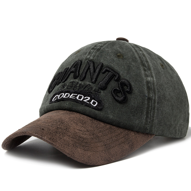 PU Leather Baseball Cap Men, Letter Embroidery Women's Caps, Summer Casual Unisex Sun Visor Hat Adjustable