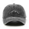 Unisex Retro Washed Cotton Cap, Mountain Embroidery Baseball Caps, Casual Summer Adjustable Outdoor Sports Trucker Hats