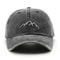 Unisex Retro Washed Cotton Cap, Mountain Embroidery Baseball Caps, Casual Summer Adjustable Outdoor Sports Trucker Hats