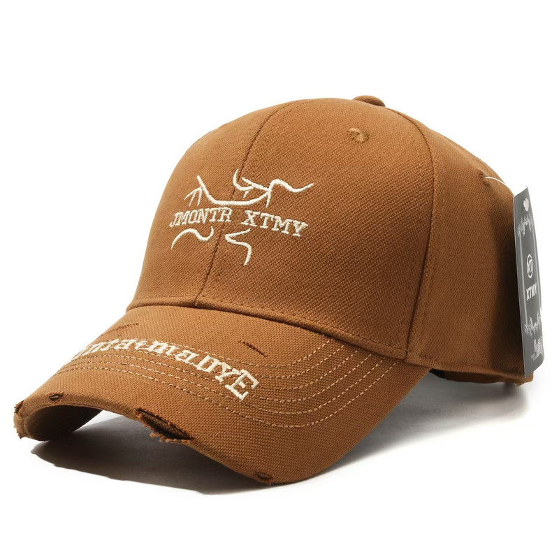 Vintage Street Style Baseball Cap, Retro Embroidered Distressed Hat, Cool Rebellious Aesthetic Fashion Accessory