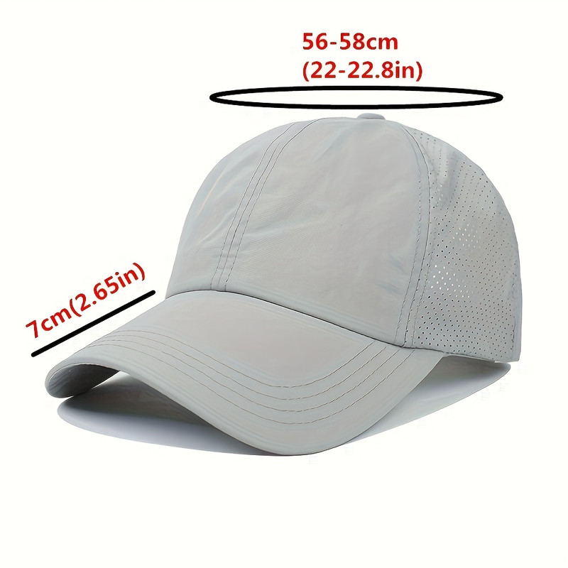 Women High Ponytail Baseball Cap Outdoor Sports, Breathable Mesh, Light Quick Dry Sun Protection Hat