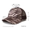 Breathable Mesh Baseball Cap for Women, Leopard Print Snapback Hat, High Ponytail Summer Trucker Sunhat Female Style