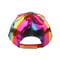 PU Rainbow Color Changing Baseball Hat for Men and Women, Fashion Laser Hip Hop Cap, Outdoor Snapback Shiny Party Hat