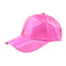 PU Rainbow Color Changing Baseball Hat for Men and Women, Fashion Laser Hip Hop Cap, Outdoor Snapback Shiny Party Hat