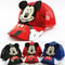 Disney Hat Mickey Baseball Cap, Adjustable Flat Brim Children's Hat, Boys Baby Girls Cartoon Sun Hat Hip Hop Style