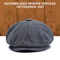 Unisex Vintage Newsboy Cap Classic Retro British Beret Hat Stylish Twill Flat Hat Wool Octagonal Ha 4