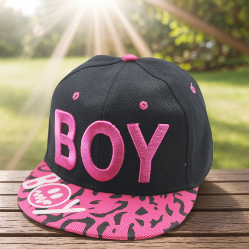 Kids Baseball Cap New Fashion Summer Style, Adjustable Boys Hip Hop Caps, Casual Girls Hats with Letter Embroidery