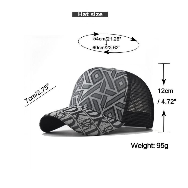 Unisex Fashion Plaid Mesh Baseball Caps, Men Women Summer Casual Sun Protection Hat, Outdoor Sports Cap for Boys Girls