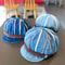 Cotton Denim Baby Beret Hat with Adjustable Soft Brim, Spring Autumn Daily Outing Unisex Infant Toddler