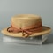 Beach Sun Visor Farmers Straw Hat, Fashion Design Natural Paper Flat Hat, Photography Hat with UV Protection