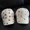 Rose Cartoon Embroidered Baseball Caps for Women and Men, Summer Travel Sun Hats, Y2K Fashion Versatile Headwear