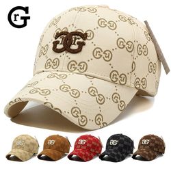 spring and summer korean version of baseball cap, new old flower hat women full of letters, ins trendy cap men style