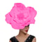 Elegant Women Large Flower Hair Band Bow Fascinator Hat Bridal Headdress Prom Party Photo Shoot Pho 7