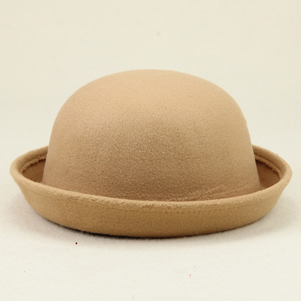 Solid Color Dome Jazz Hat for Stage Performances, Spring Summer Womens Fashion Hat, Adult New Red Dome Hat