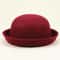 Solid Color Dome Jazz Hat for Stage Performances, Spring Summer Womens Fashion Hat, Adult New Red Dome Hat