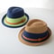 Panamanian Straw Jazz Hat for Men, English Style Beach Sun Hat, Woven Cool Summer Fedora Lightweight Travel Headwear