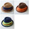 Panamanian Straw Jazz Hat for Men, English Style Beach Sun Hat, Woven Cool Summer Fedora Lightweight Travel Headwear