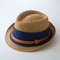 Panamanian Straw Jazz Hat for Men, English Style Beach Sun Hat, Woven Cool Summer Fedora Lightweight Travel Headwear