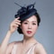 Elegant Women Wedding Fascinator Hat, Fashion Party Church Headpiece, Cocktail Feather Pillbox Headwear Hair Accessories