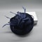 Elegant Women Wedding Fascinator Hat, Fashion Party Church Headpiece, Cocktail Feather Pillbox Headwear Hair Accessories