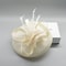 Elegant Women Wedding Fascinator Hat, Fashion Party Church Headpiece, Cocktail Feather Pillbox Headwear Hair Accessories