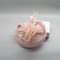 Elegant Women Wedding Fascinator Hat, Fashion Party Church Headpiece, Cocktail Feather Pillbox Headwear Hair Accessories