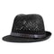 Women Summer Fashion Sun Cap, High Quality Paper Straw Hat, Dad Jazz Hat Men Cool Fedora Lightweight Wide Brim