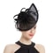 Kentucky Derby Sinamay Fascinator Hat for Women, Tea Party Teardrop Pillbox Hat, Elegant Headband for Cocktail, Wedding