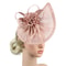 Kentucky Derby Sinamay Fascinator Hat for Women, Tea Party Teardrop Pillbox Hat, Elegant Headband for Cocktail, Wedding