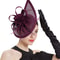 Kentucky Derby Sinamay Fascinator Hat for Women, Tea Party Teardrop Pillbox Hat, Elegant Headband for Cocktail, Wedding