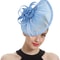 Kentucky Derby Sinamay Fascinator Hat for Women, Tea Party Teardrop Pillbox Hat, Elegant Headband for Cocktail, Wedding