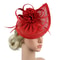 Kentucky Derby Sinamay Fascinator Hat for Women, Tea Party Teardrop Pillbox Hat, Elegant Headband for Cocktail, Wedding