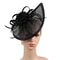Kentucky Derby Sinamay Fascinator Hat for Women, Tea Party Teardrop Pillbox Hat, Elegant Headband for Cocktail, Wedding