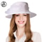 Elegant Black White Flower Fascinators Cap, FS Summer Wide Brim Church Hats for Women, Beach Sunshade Bucket Hat Sombrer