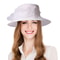 Elegant Black White Flower Fascinators Cap, FS Summer Wide Brim Church Hats for Women, Beach Sunshade Bucket Hat Sombrer