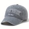 Adjustable Water Washed Baseball Cap Embroidered Letter Retro Duckbill Hat For Men And Women 5
