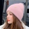 Autumn And Winter M Standard Rabbit Fur Warm Plush Thick Knitted Hat Korean Version Couple Cotton H 2