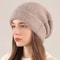 Leisure Warm Elastic Beanie 1pc Women Winter Knit Hat Multifunctional Skull Cap For Ski And Valenti 7