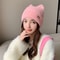 Fashion Faux Fur Knitted Hat New Women Cute Cat Ear Soft Beanie Kpop Style Earflap Winter Hat Candy 1
