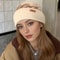 Soft Beanie For Women Solid Color Letter Jacquard New Style Women Fashion Knit Hat Dandy Caphat 1