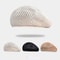 Outdoor Fashion Casual Beret Hat For Women New Summer Solid Hollow Breathable Sun Hat Female Boina 0