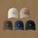 Wide Brimmed Retro Hat Unisex Polar Bear Embroidered Baseball Cap Soft Top Duckbill Cap For Men And 1
