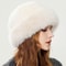 Warm Thick Fleece Bucket Hat For Women Simple And Casual Winter Hat Fashionable Outdoor Skiing Cap 2